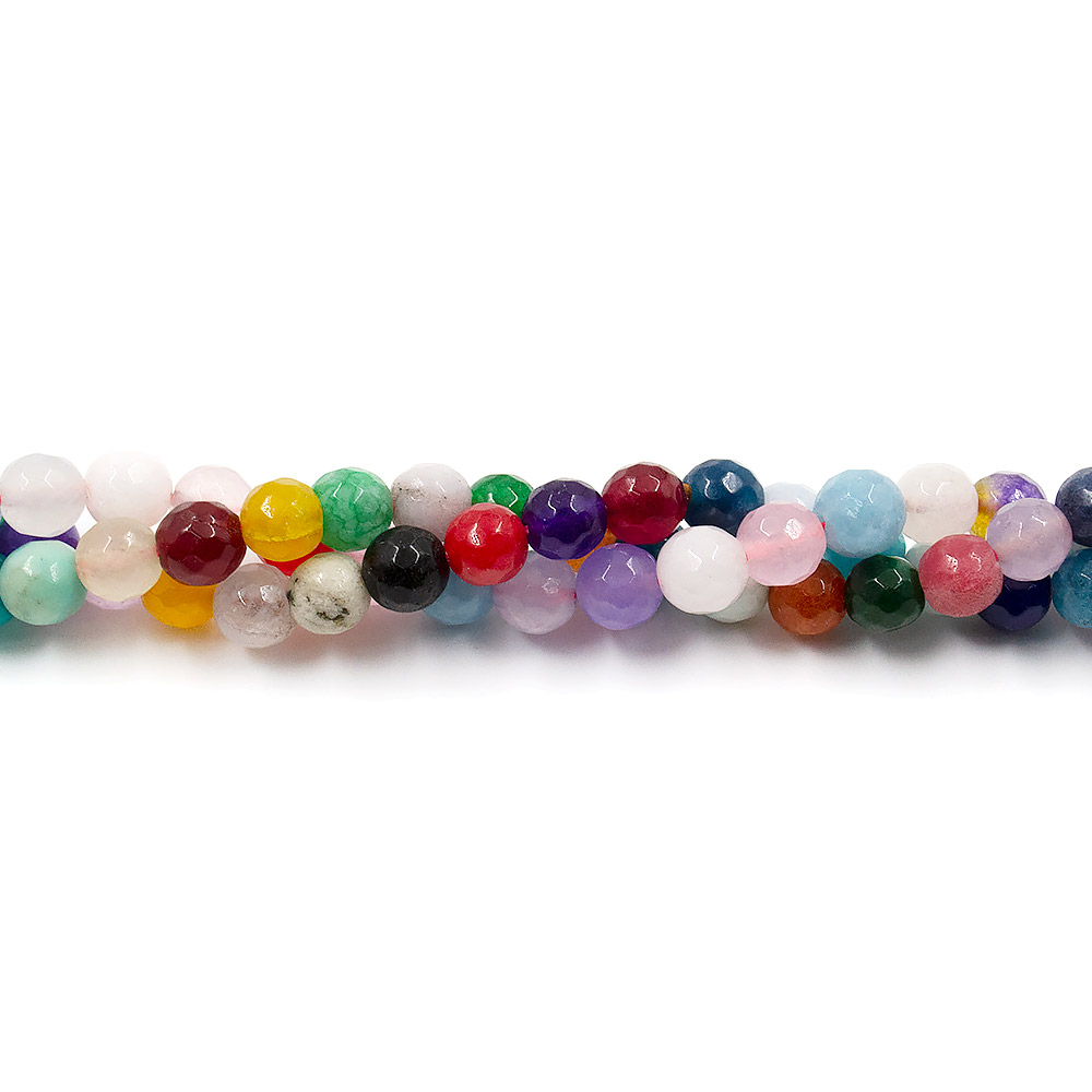Бусины "Ассорти" шар грань 8 мм
