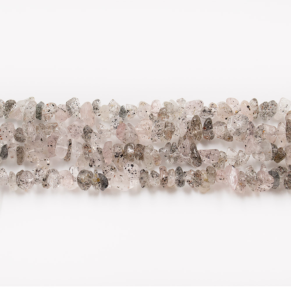 Земляничный кварц крошка розово-серая