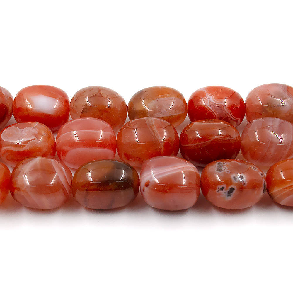 Агат галтовка цвет сердолик 19*13 мм