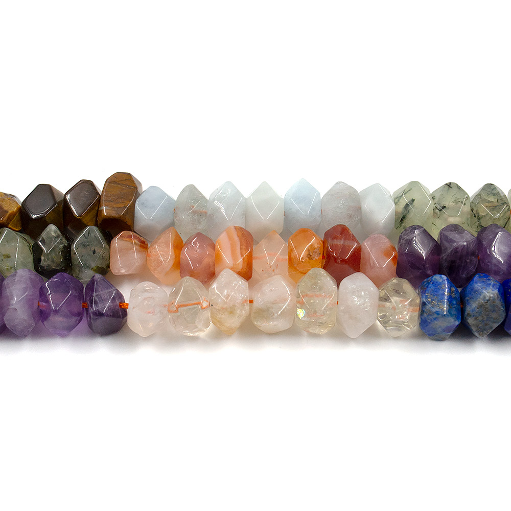 Фото товара микс камней *7 чакр* рондоль граненый 11*6 мм