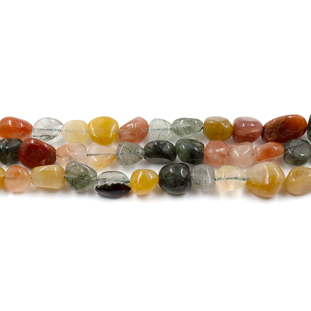 Кварц микс галтовка 10*9 мм