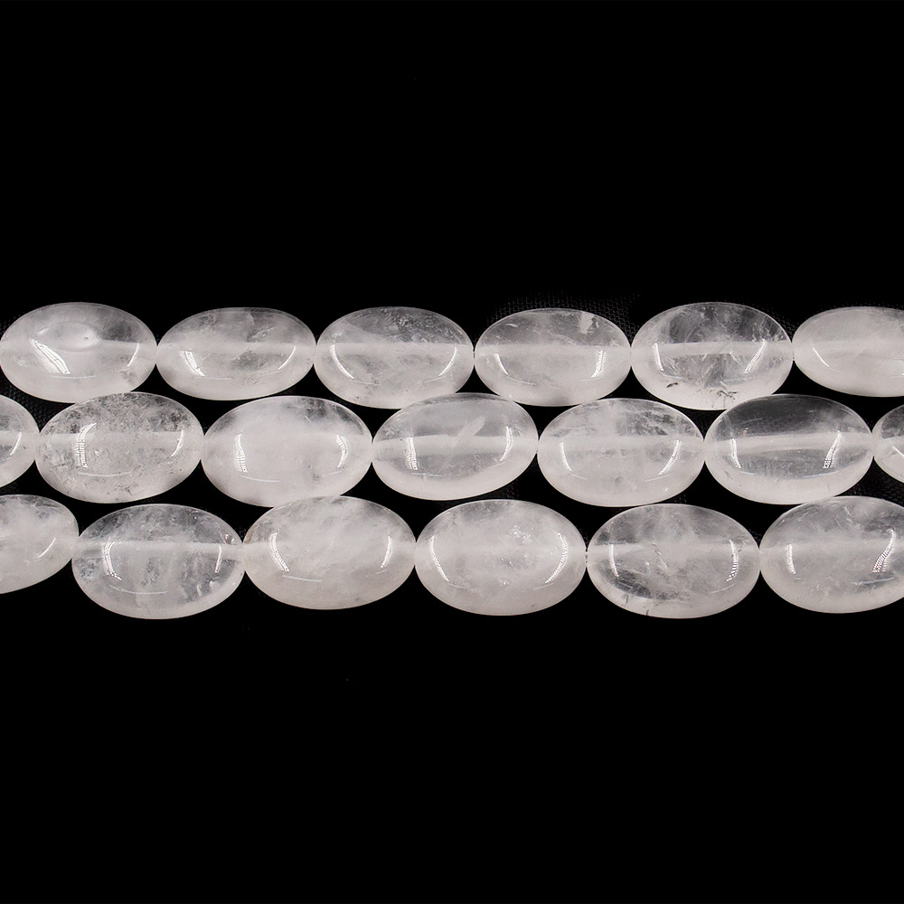 Фото товара горный хрусталь таблетка овальная матовая 18*13 мм