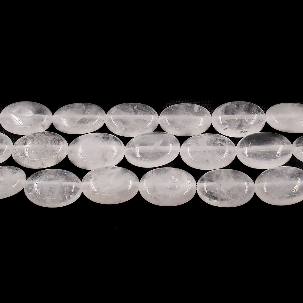 Фото товара горный хрусталь таблетка овальная матовая 18*13 мм