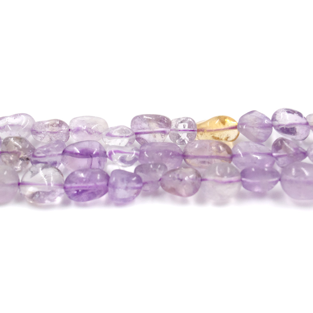 Фото товара аметист с цитрином микс галтовка 10*8 мм