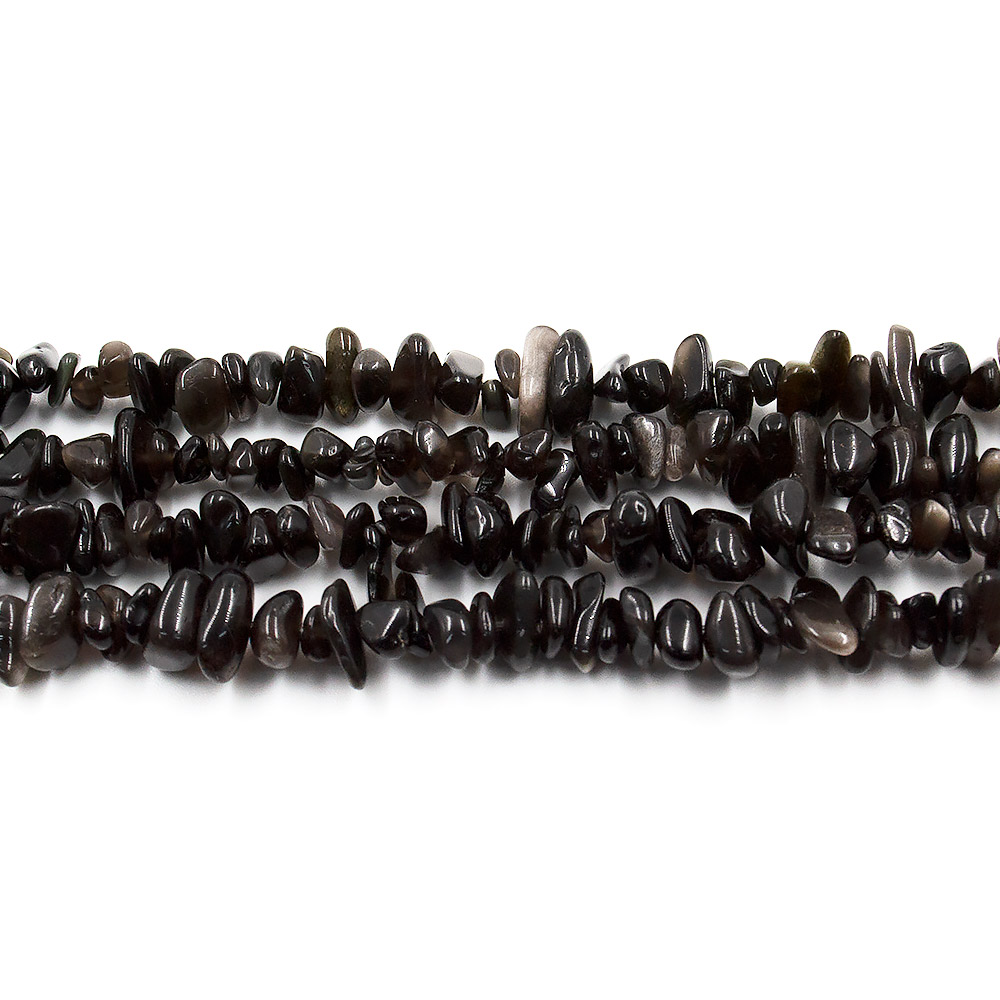 Обсидиан серебристый крошка