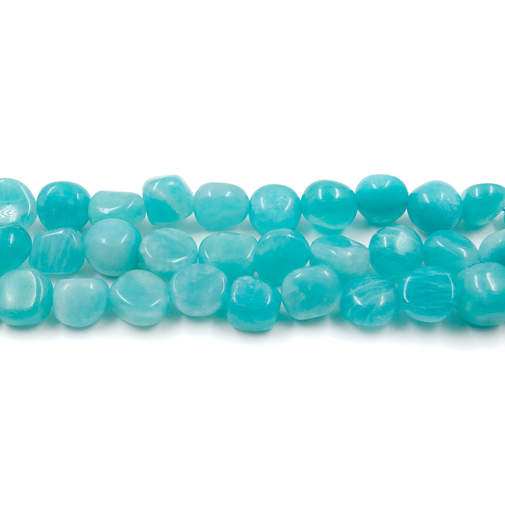 Фото товара амазонит галтовка прозрачная 10 мм