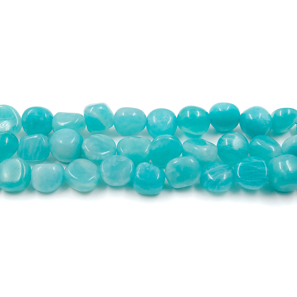 Фото товара амазонит галтовка прозрачная 10 мм