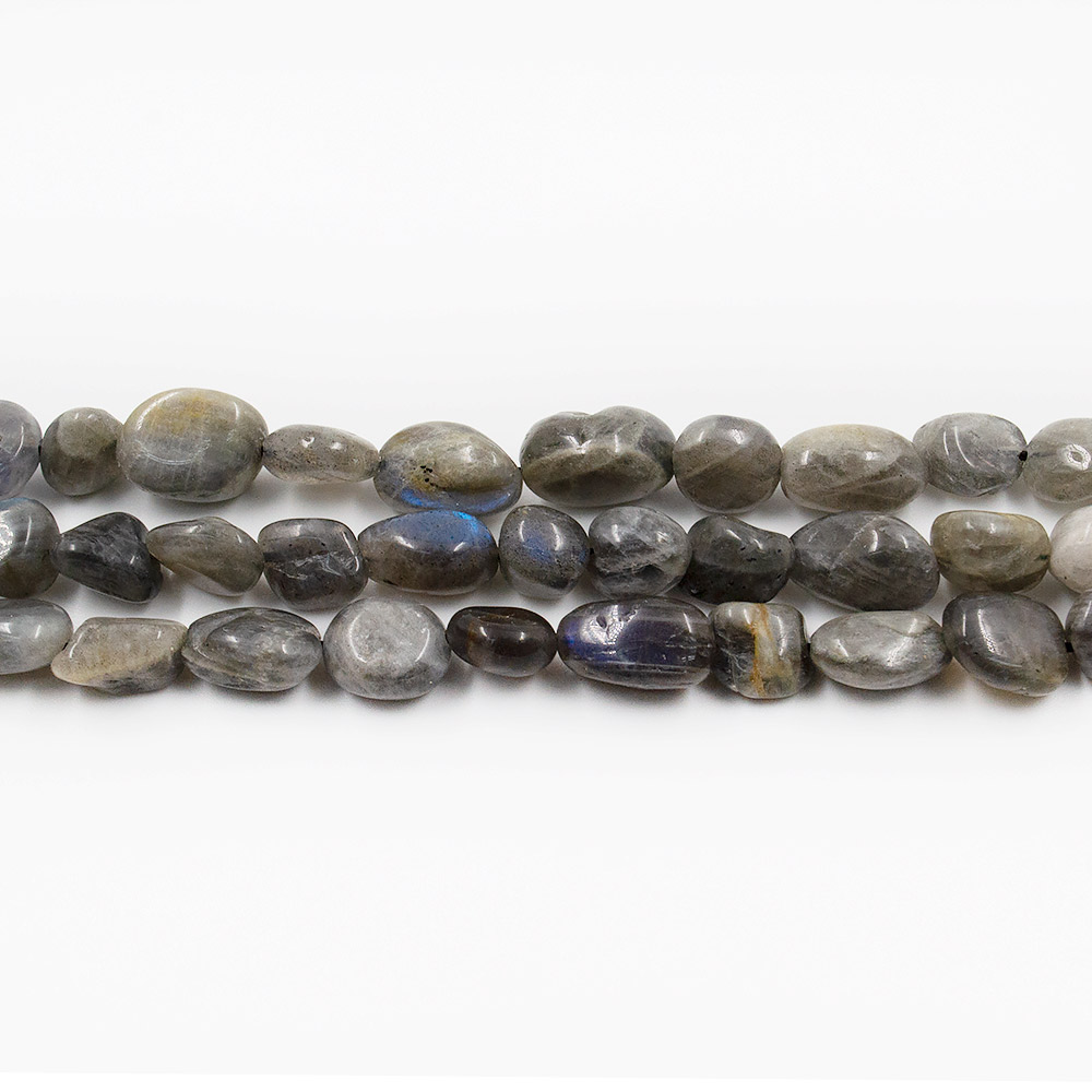 Фото товара лабрадор темный галтовка 12*8 мм