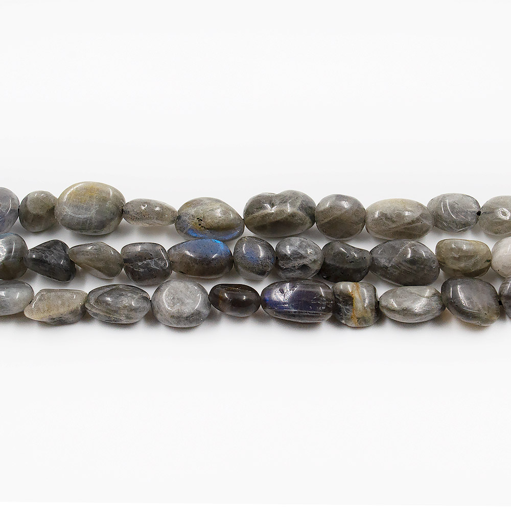 Лабрадор темный галтовка 12*8 мм