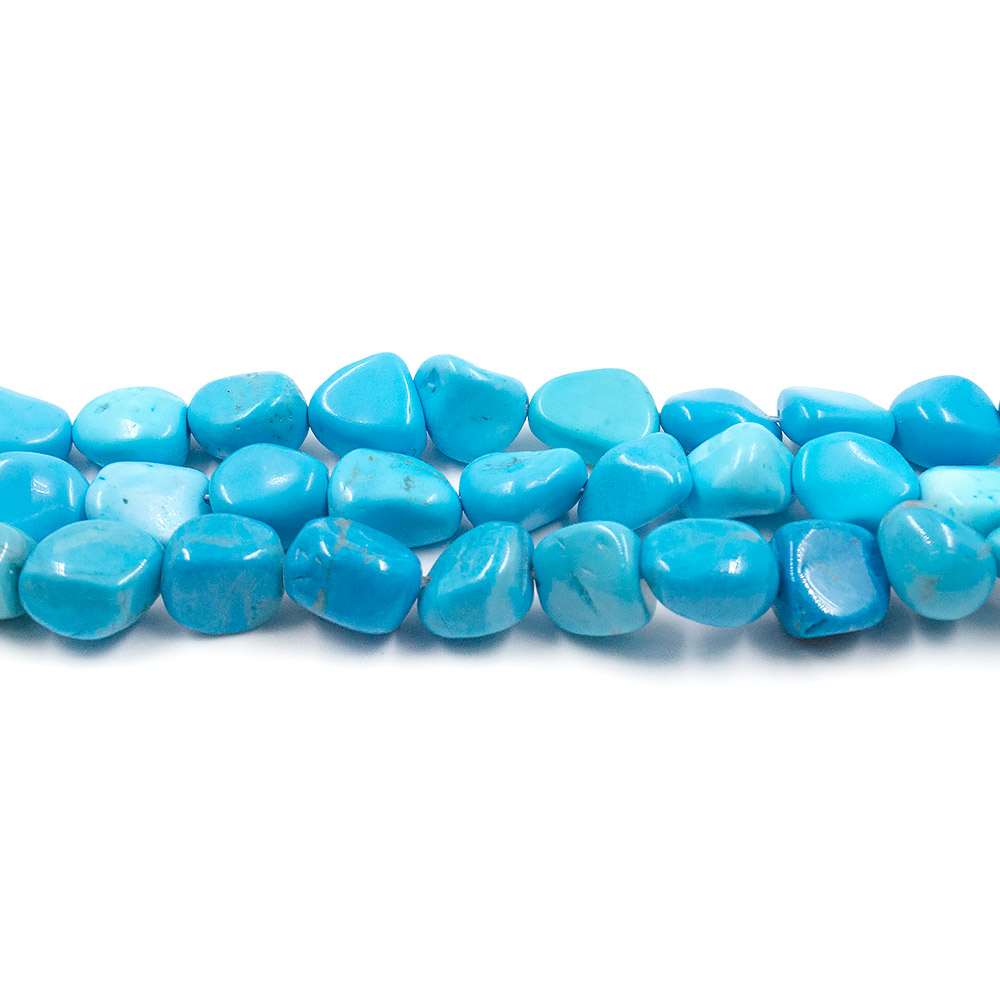 Фото товара бирюза имитация галтовка 11 мм