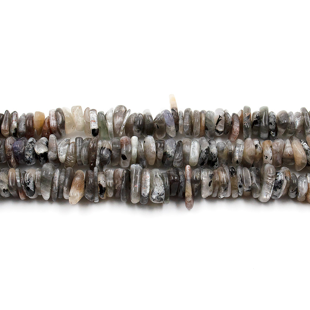 Солнечный камень серый слайсы 10*3 мм