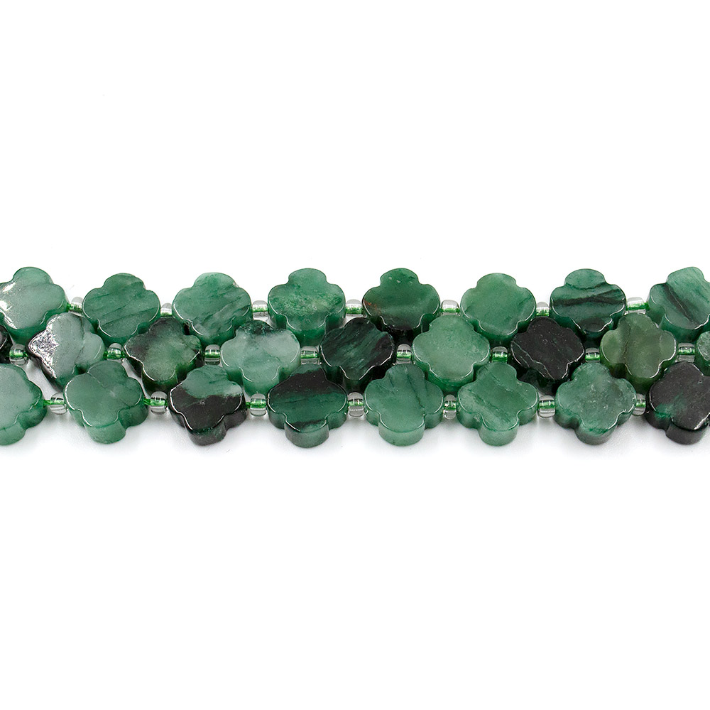 Фото товара лепидолит зеленый клевер 11*5 мм