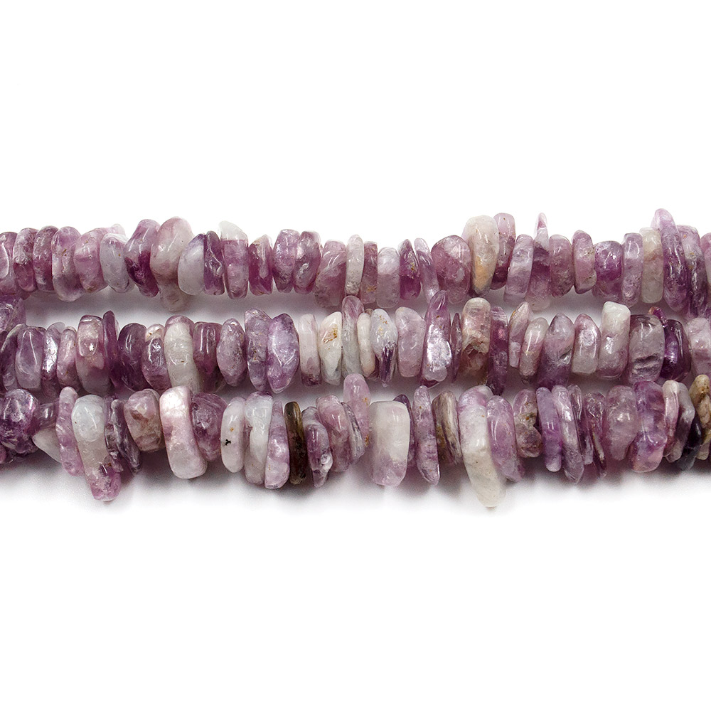 Фото товара лепидолит фиолетовый слайс 11*4 мм