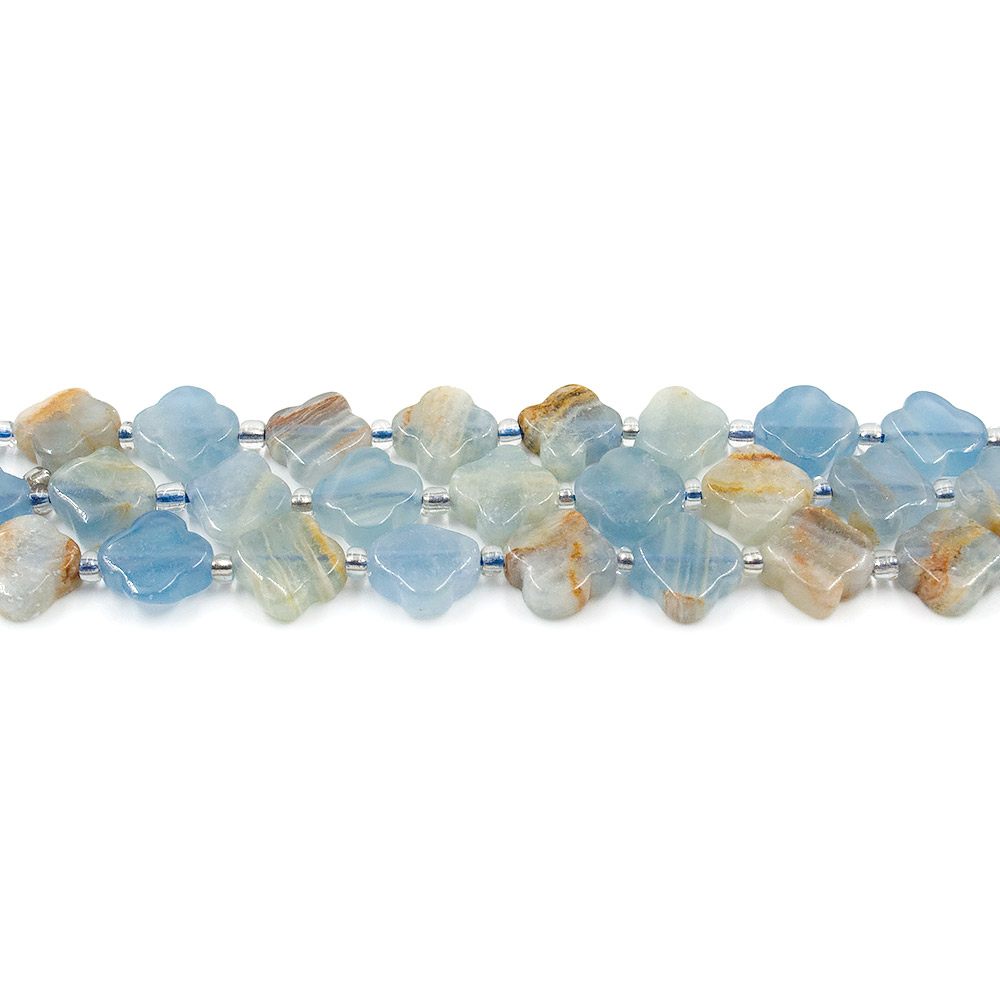 Фото товара аквамарин микс клевер 11*5 мм