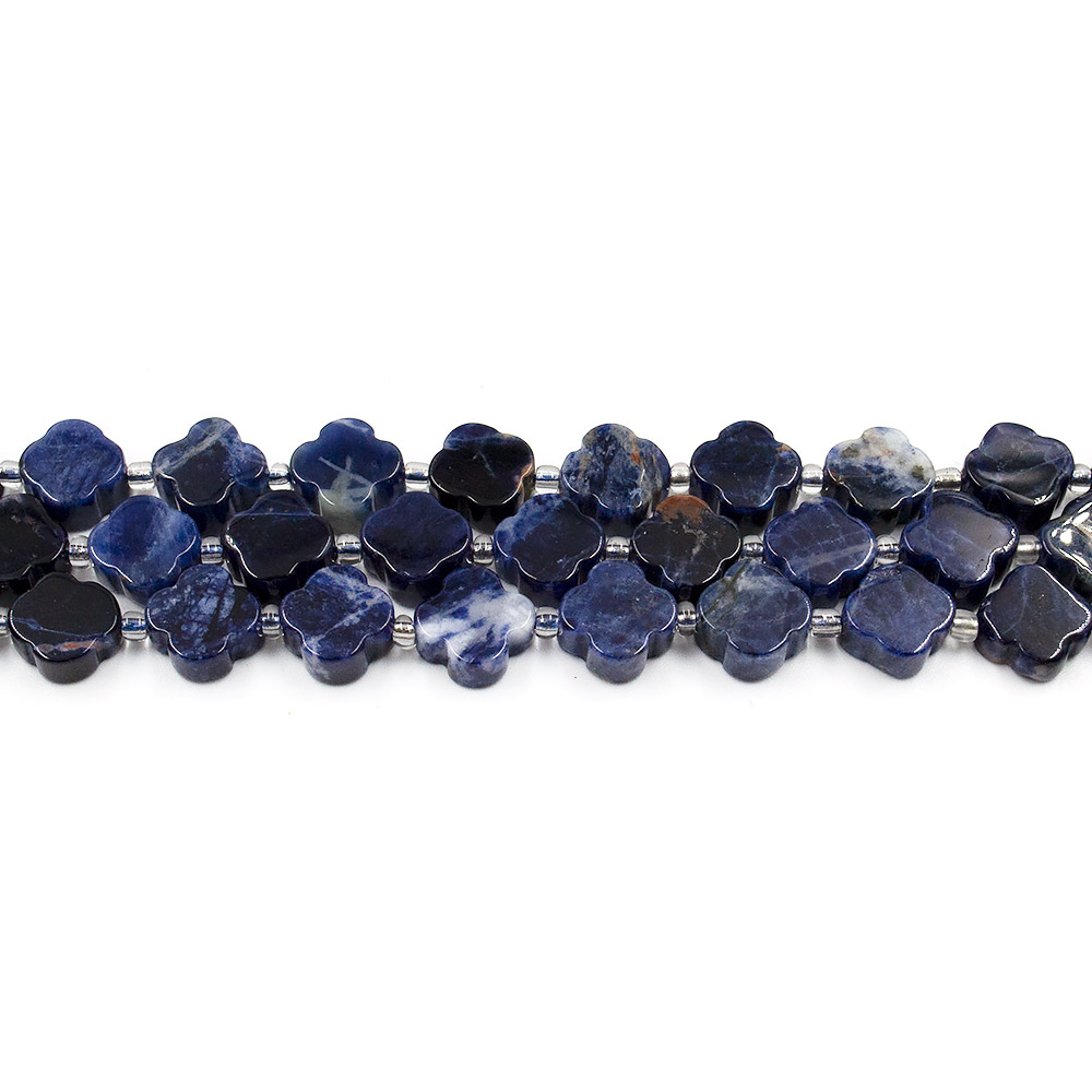 Фото товара содалит темный клевер 11*5 мм