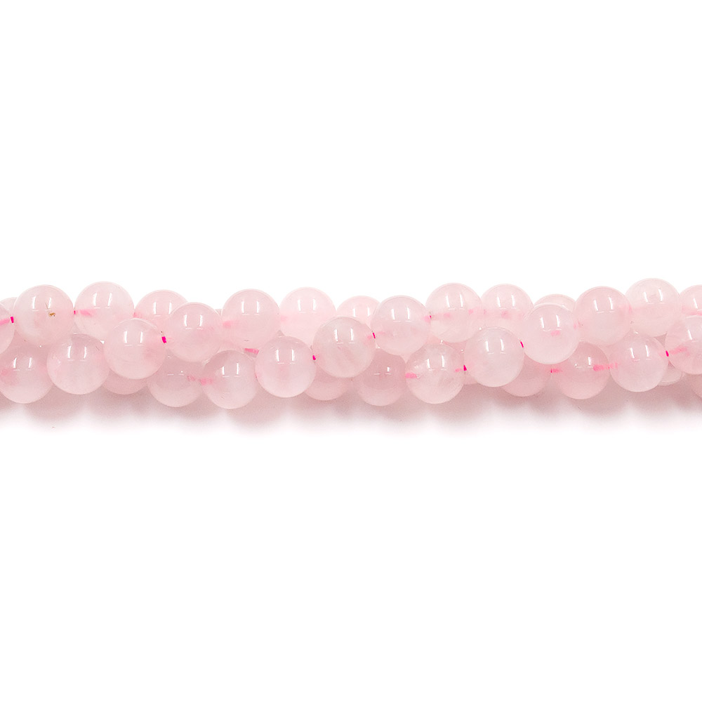 Фото товара розовый кварц мадагаскарский ав+ шар 8 мм
