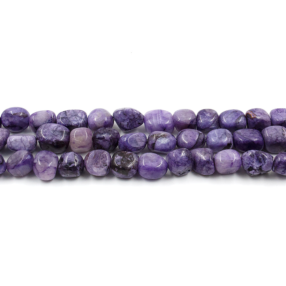 Чароит галтовка кирпичик 11*8 мм 1 сорт