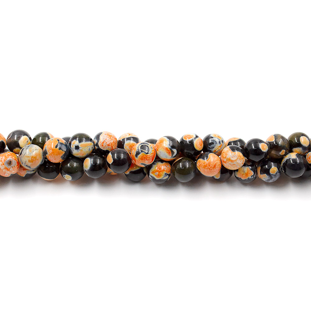 Фото товара агат "мозаика" шар цвет ярко-оранжевый