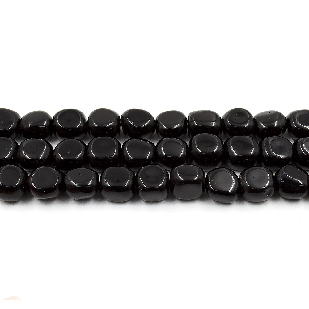 Агат черный галтовка 11*11 мм