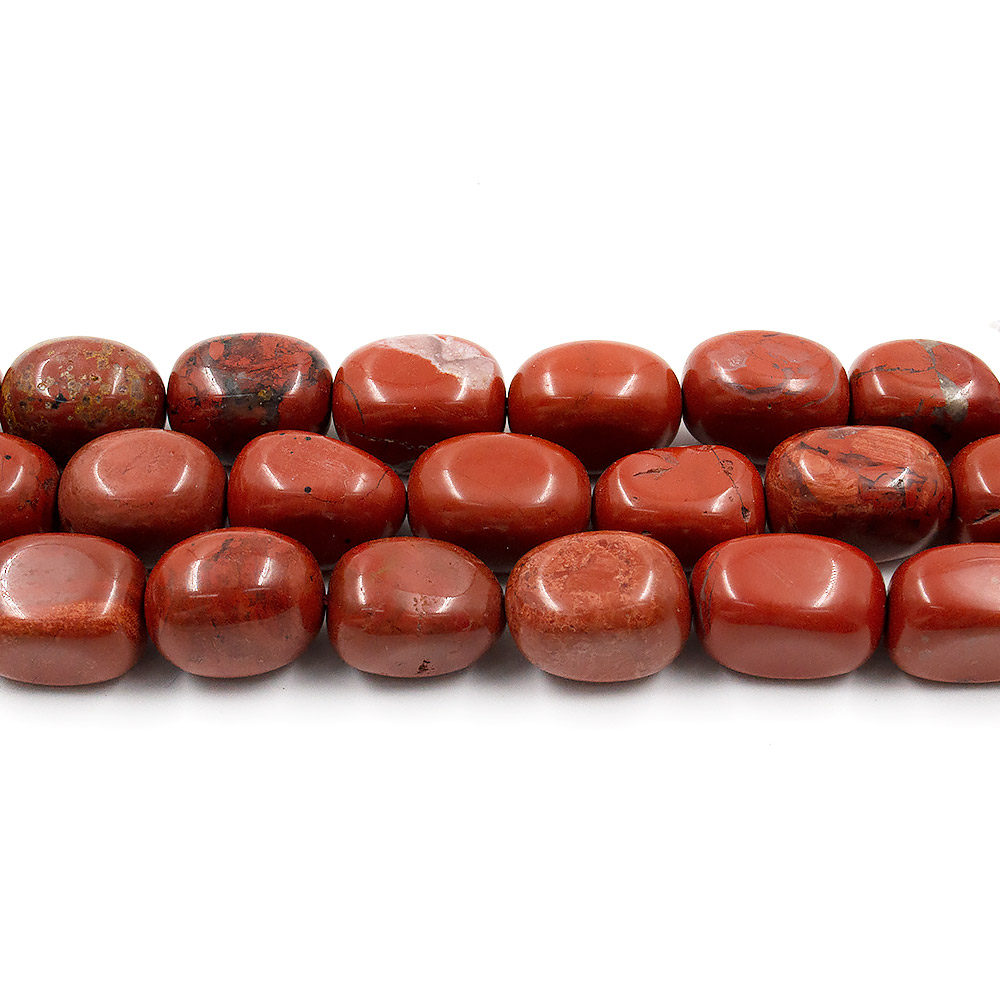 Яшма кирпичная галтовка кирпичик 18*12 мм