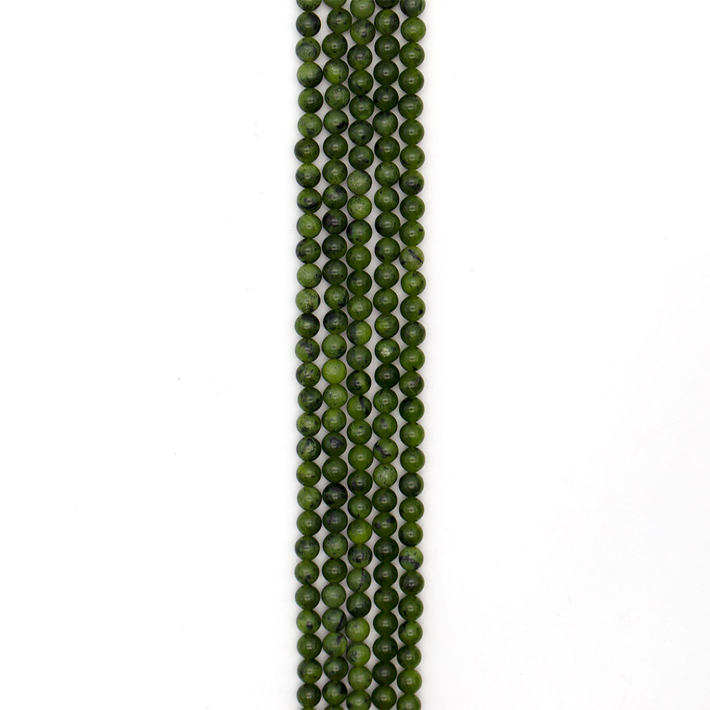 Фото товара нефрит светлый канадский 8 мм