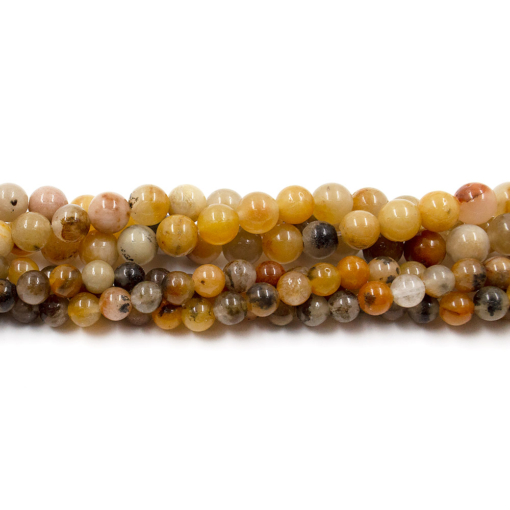 Фото товара кварц желто-серый микс шар