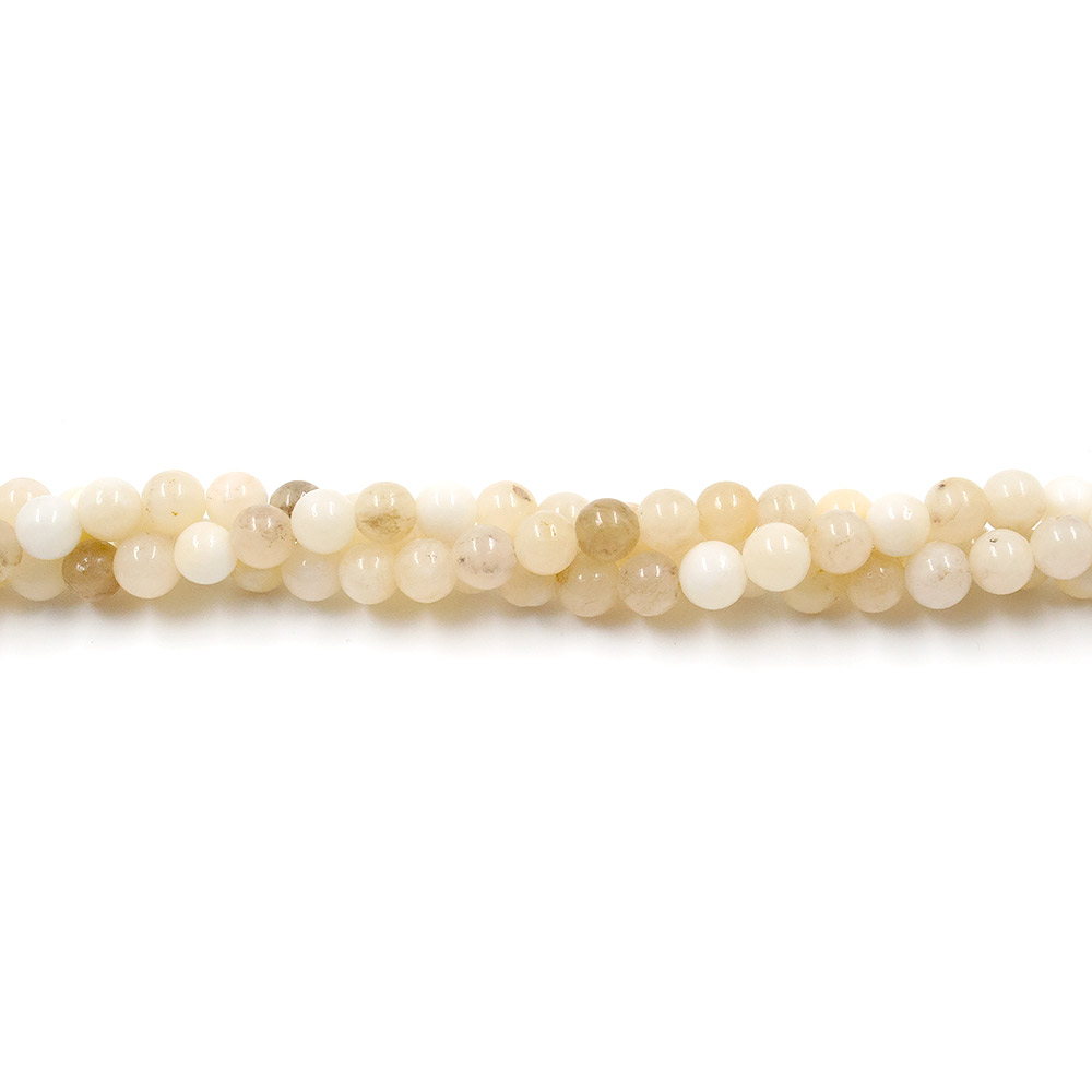 Фото товара кварц тонированный желто-белый шар 6 мм