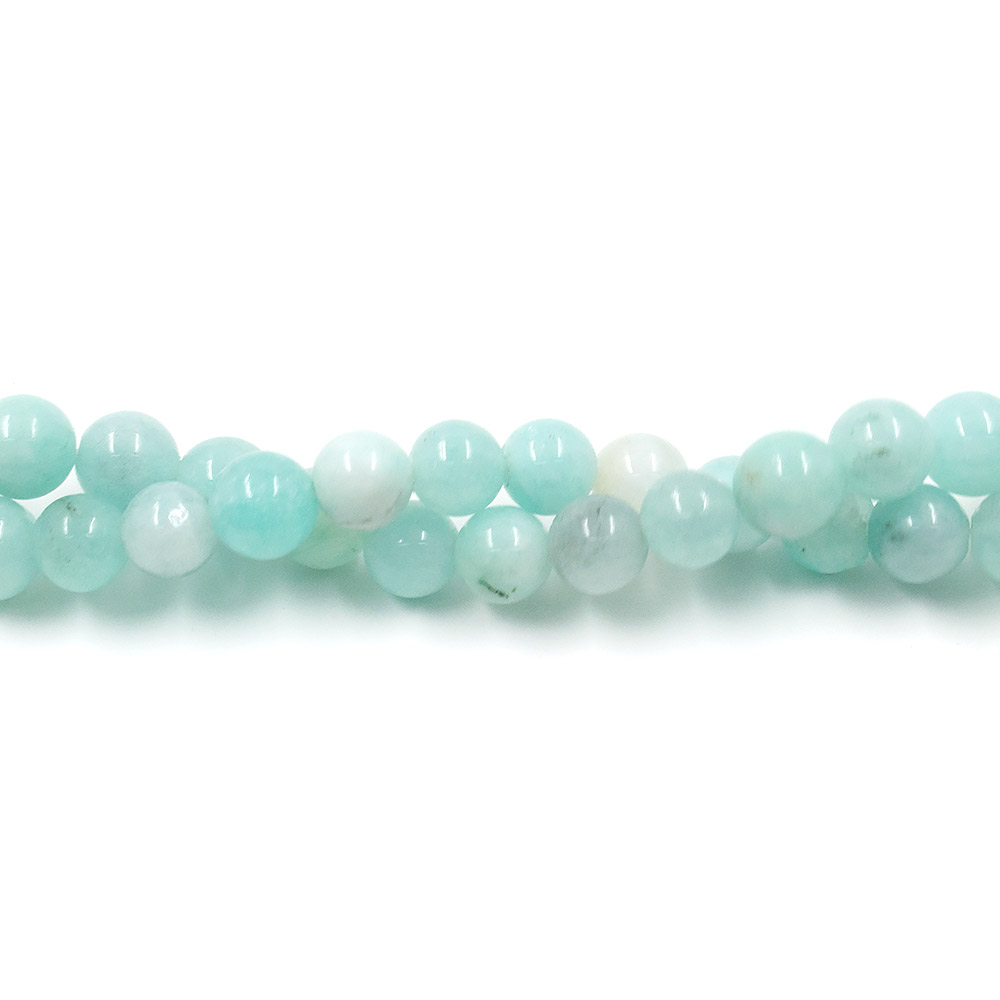 Фото товара кальцит тонированный бирюзово-белый микс 10 мм