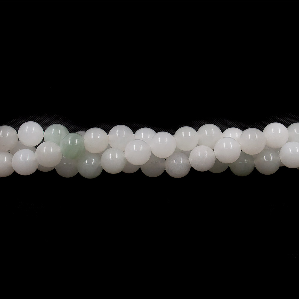 Кварц белый с зеленым шар 8 мм