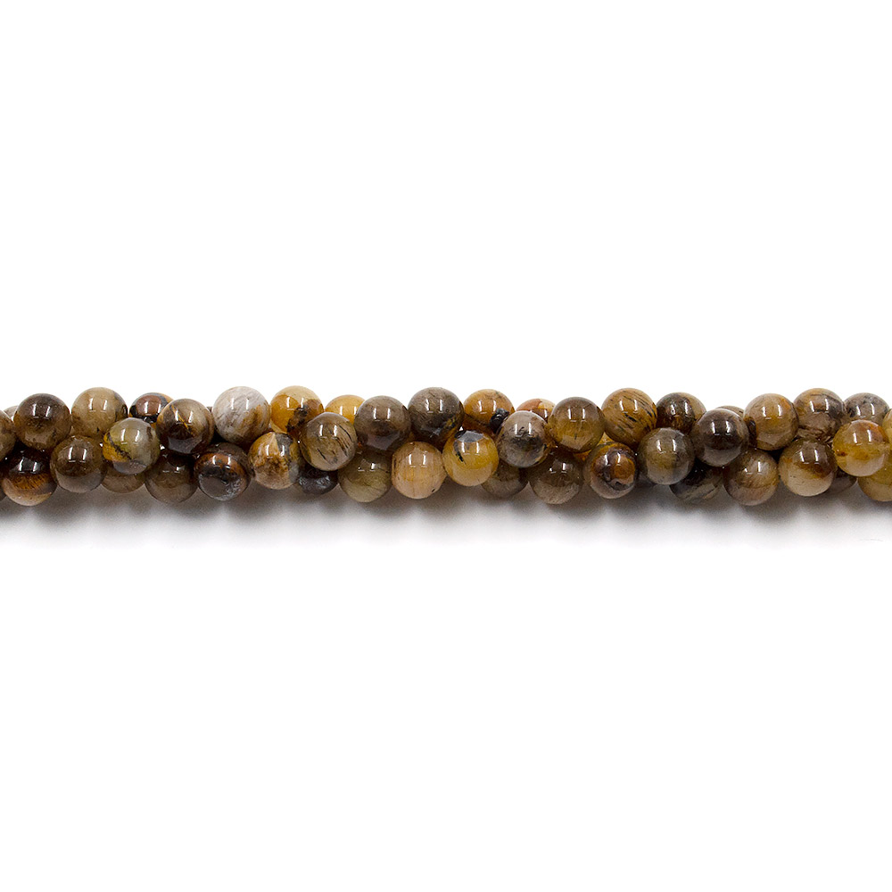 Фото товара тигровый глаз с кварцем шар 6 мм