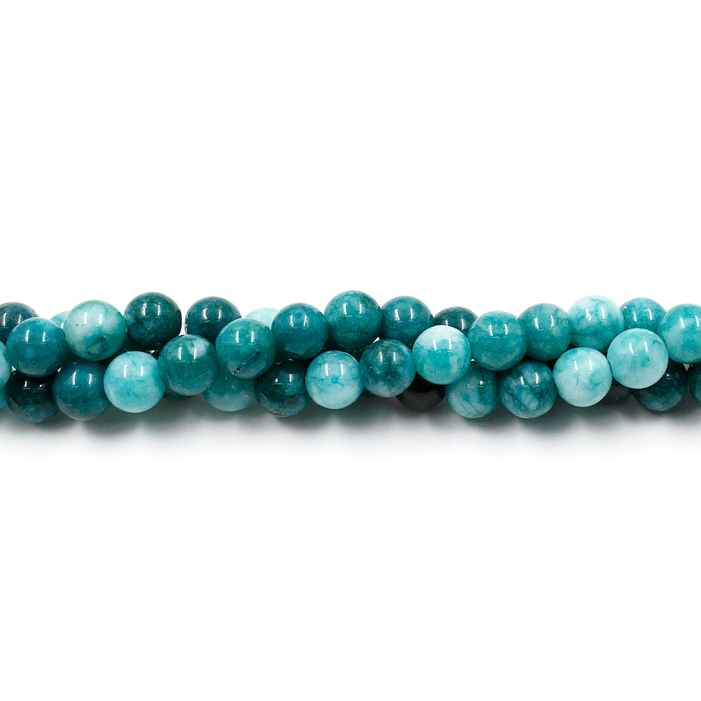 Фото товара кальцит тонированный бирюзово-синий шар 8 мм