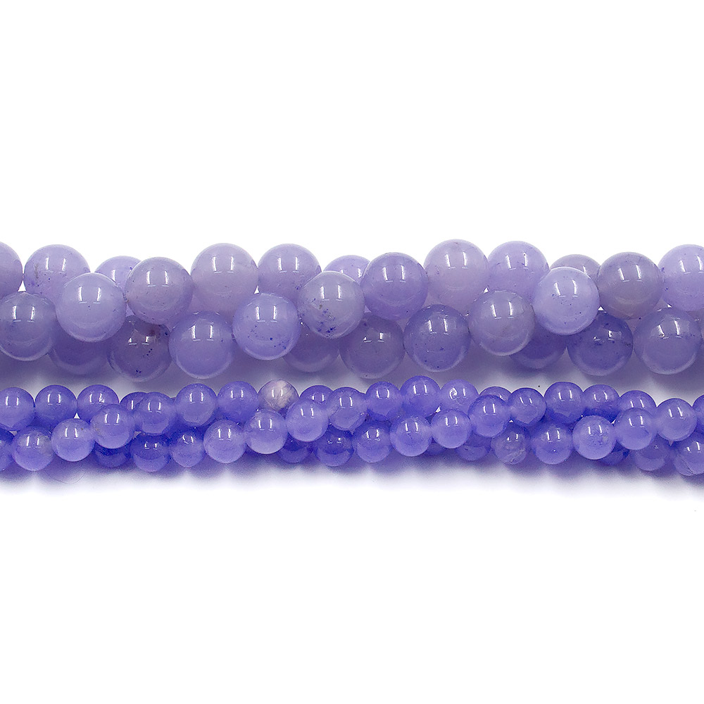 Агат тонированный сиреневый однотонный шар