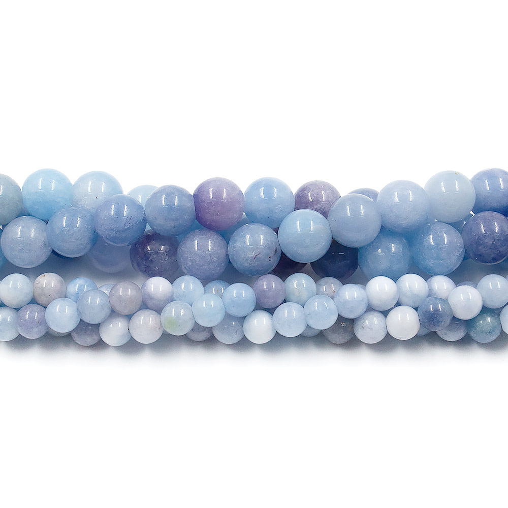 Кварц тонированный голубой микс шар