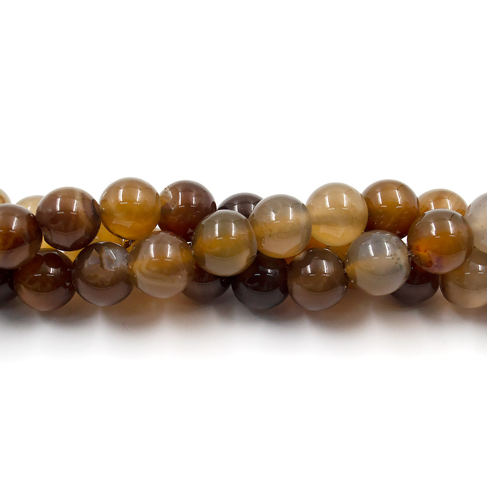 Фото товара агат шар цвет желто-коричневый 12 мм
