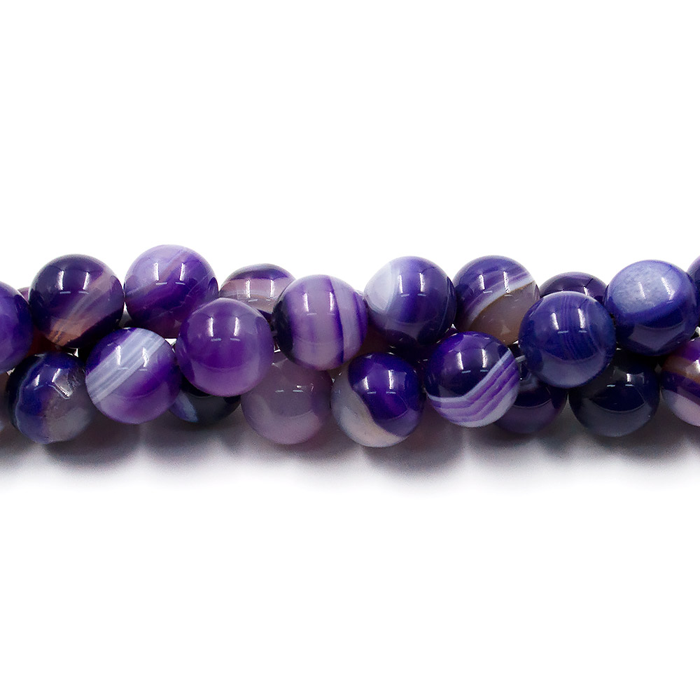 Фото товара агат шар цвет фиолетовый светлый 12 мм