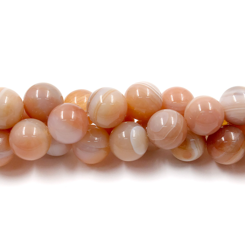 Фото товара агат шар цвет розовый ботсвана 14 мм