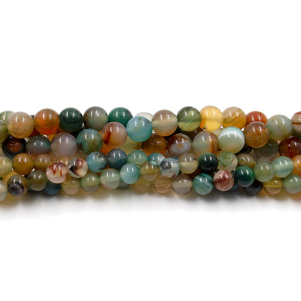 Фото товара агат шар цвет коричнево-зеленый с голубым