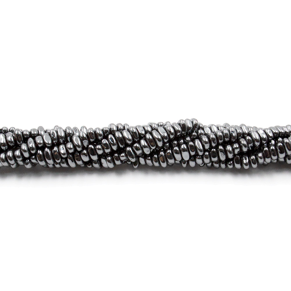 Фото товара гематит разделитель фриформ плоский 5*2 мм