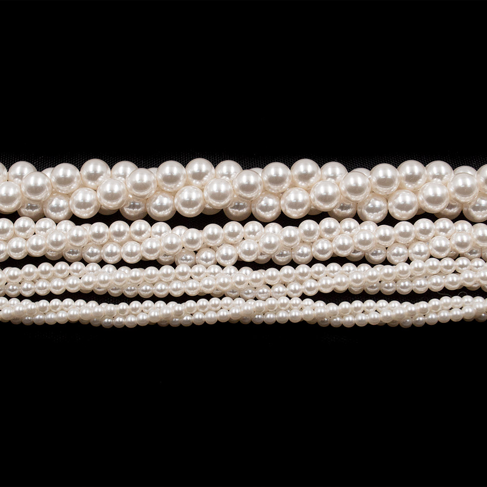 Фото товара жемчуг имитация майорика цвет пудра шар