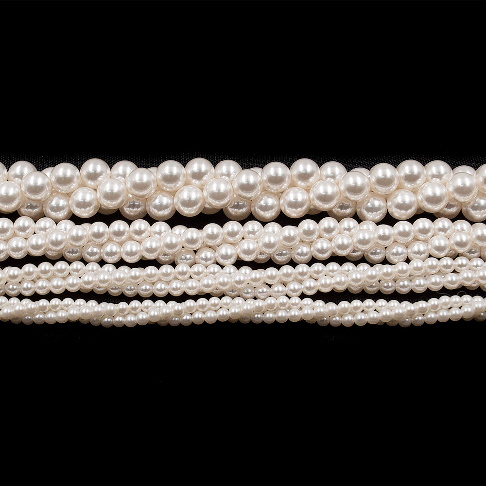 Жемчуг имитация майорика цвет пудра шар