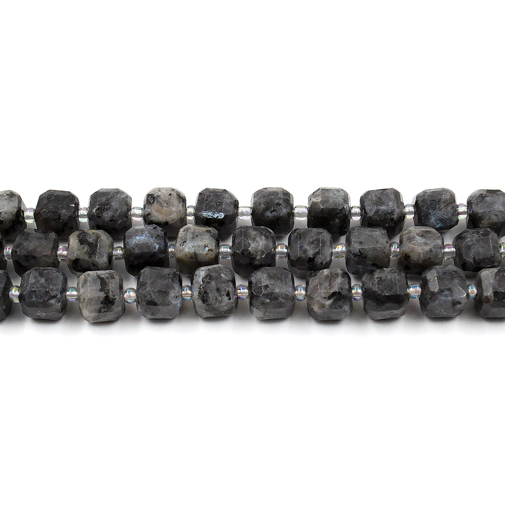 Ларвикит кубик с гранями 8*8 мм