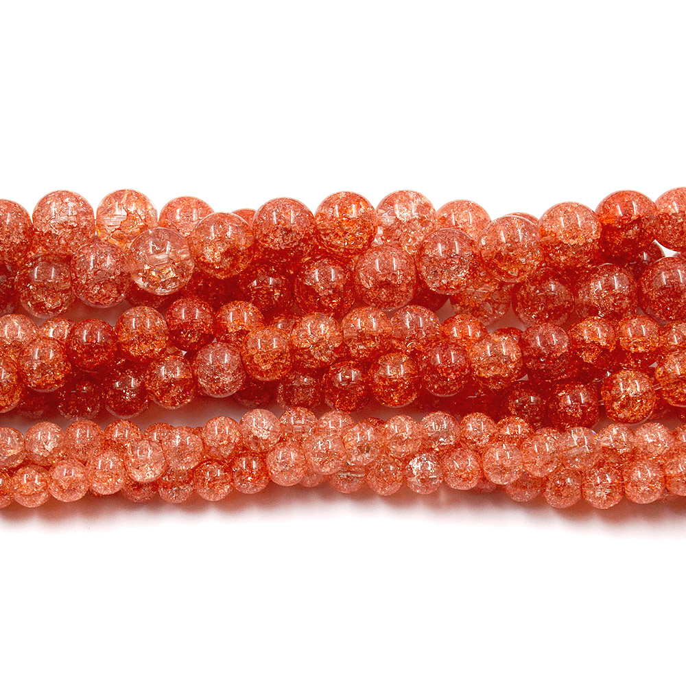 Фото товара сахарный кварц красно-оранжевый темный шар