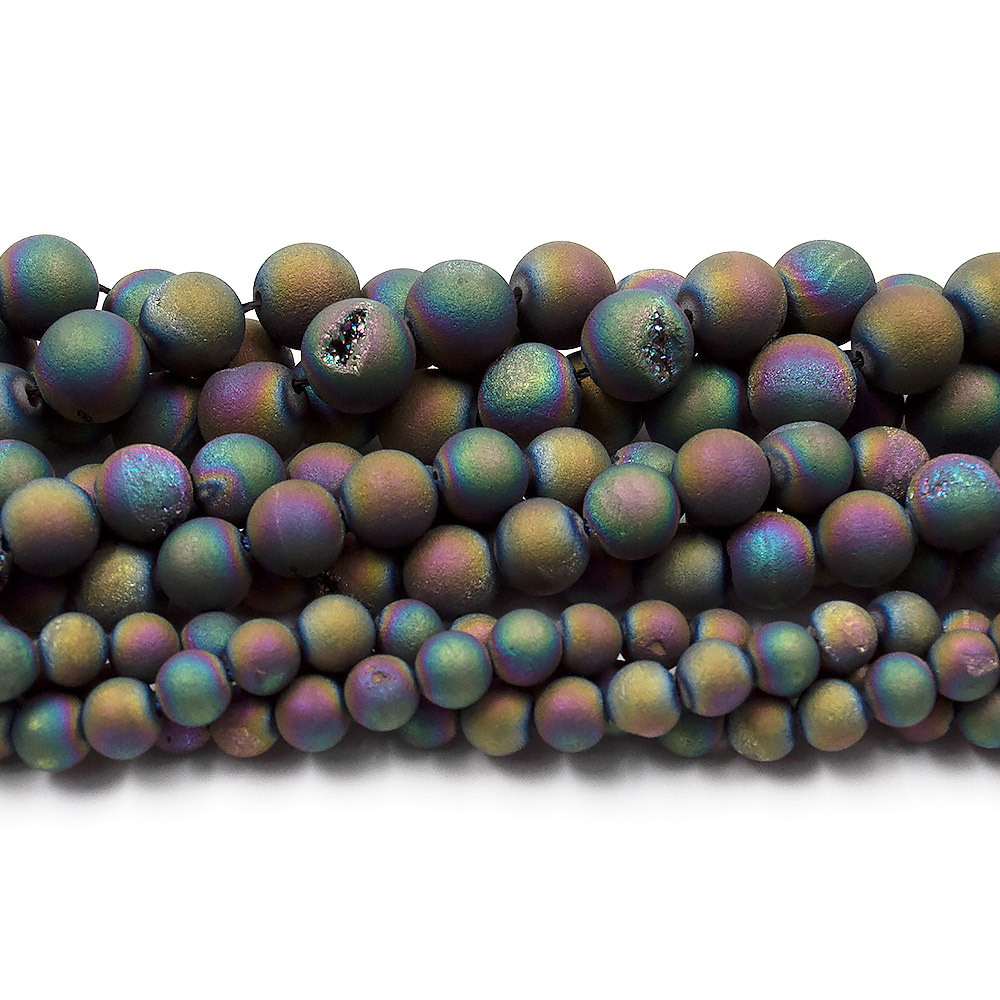 Агат с друзой цвет хамелеон шар