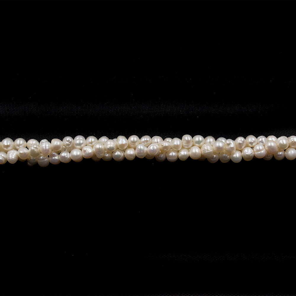 Жемчуг белый округлый 3,5 мм