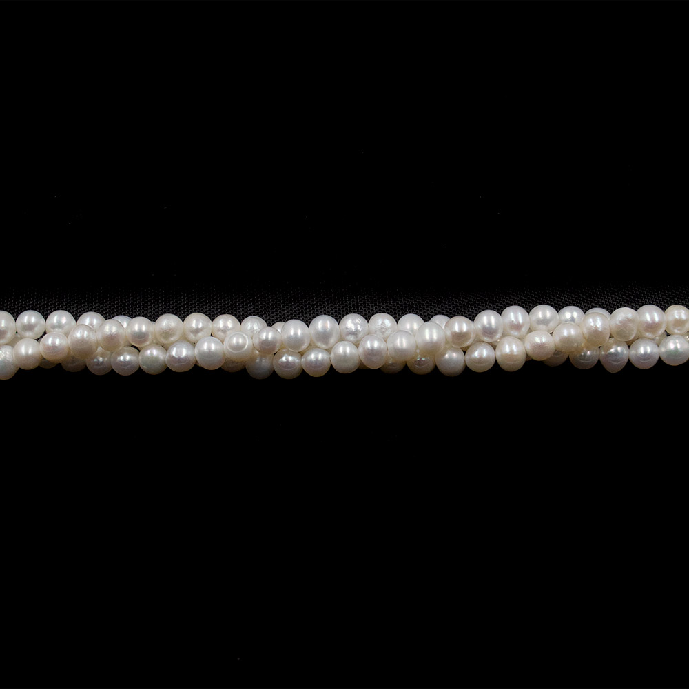 Фото товара жемчуг белый шар 4,5 мм