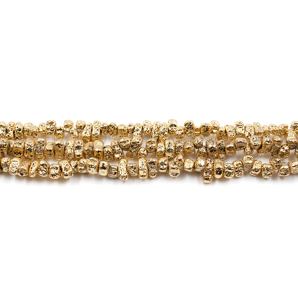 Фото товара лава с покрытием красное золото разделитель фриформ