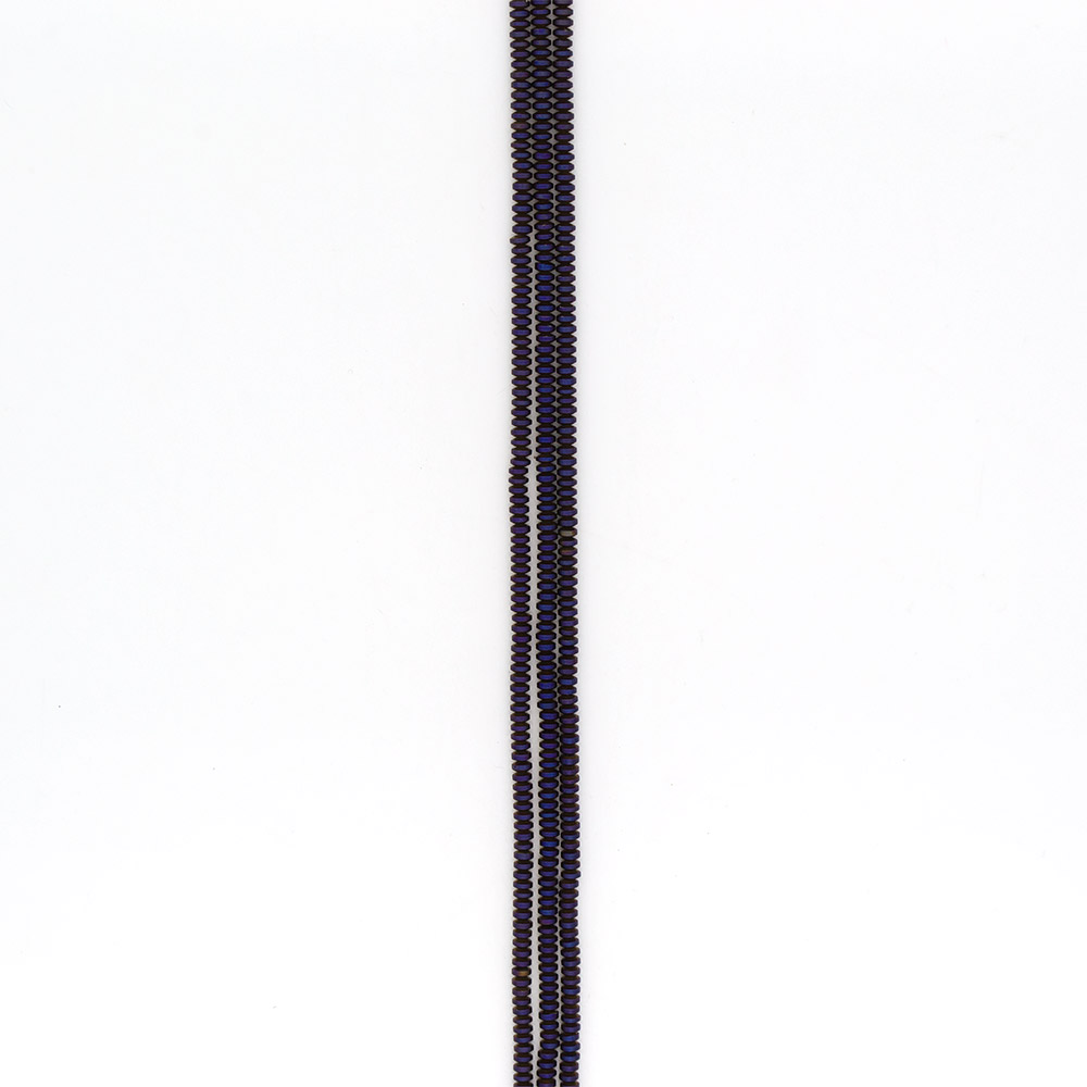 Фото товара гематит цвет фиолетовый разделитель 2*4,5 мм