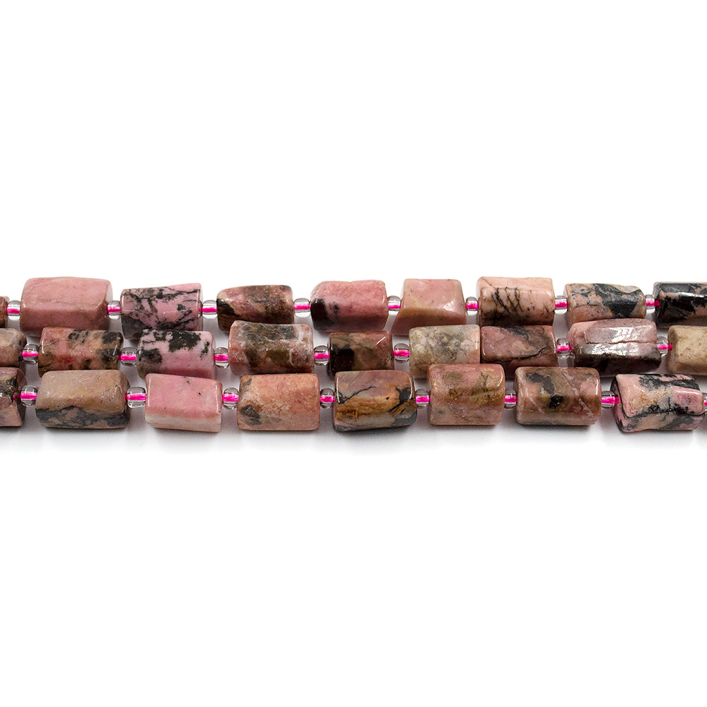 Фото товара родонит цилиндр грань от 11*7 до 13*7 мм