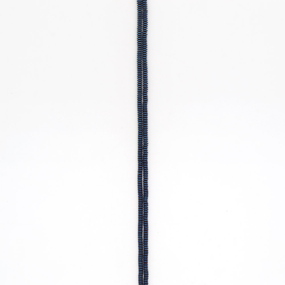 Фото товара гематит цвет синий матовый разделитель 1,5*4 мм