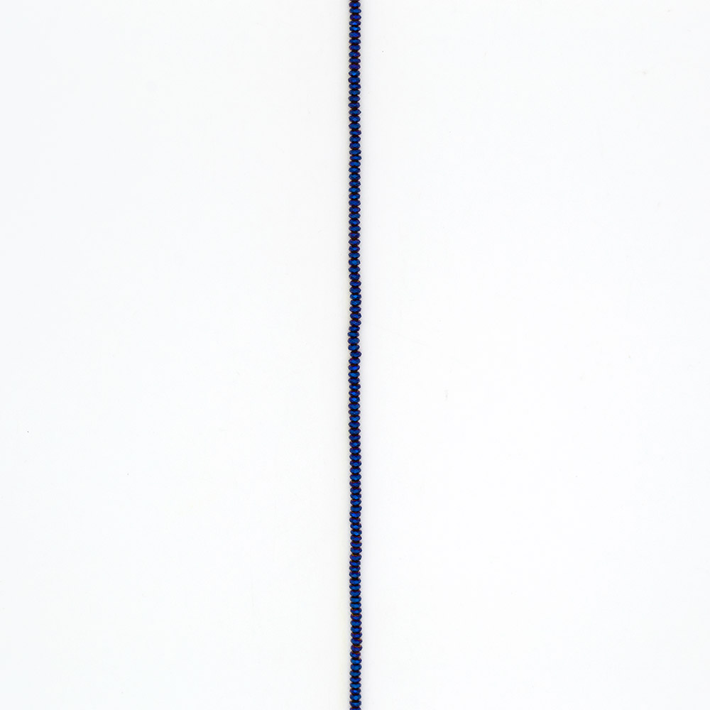 Фото товара гематит цвет синий разделитель грань 2*4 мм